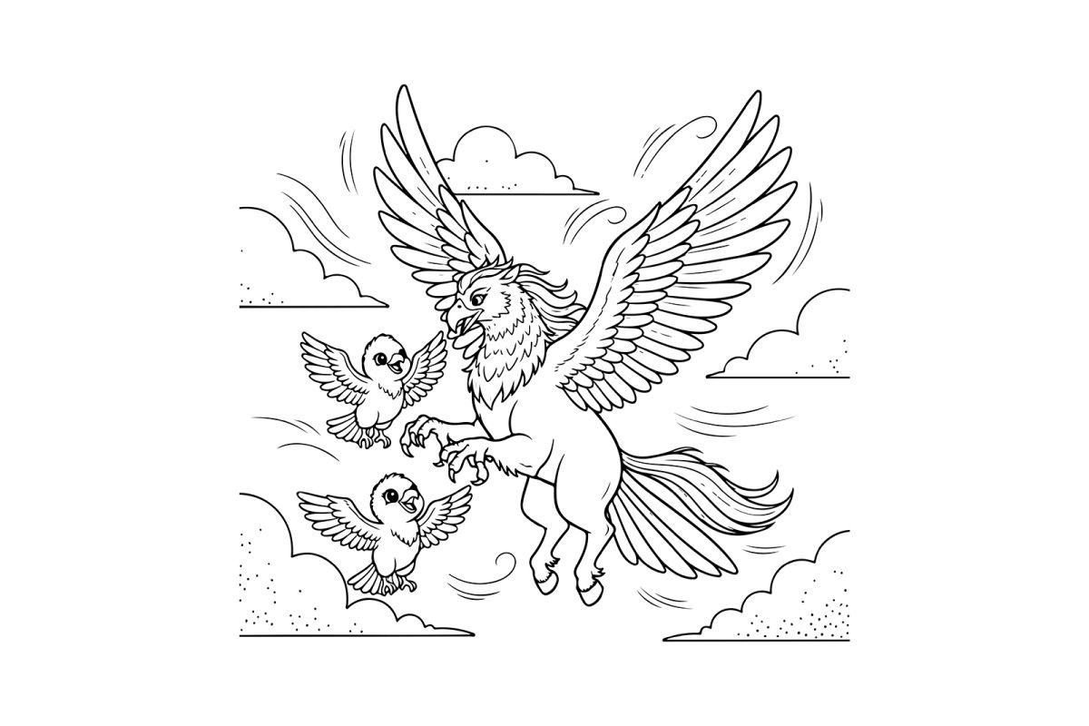 Majestic eagle with doves peace harmony vector illustration