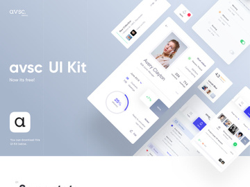 avsc Free Sketch UI Kit Design