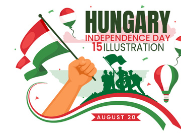 15 Hungary Independence Day Illustration
