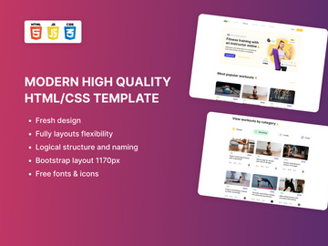 SkyFit -  Fitness Template Bootstrap Html CSS