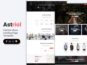 Fashion Store Landing Page Template