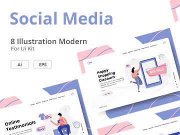 illustration Social media