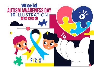10 World Autism Awareness Day Illustration