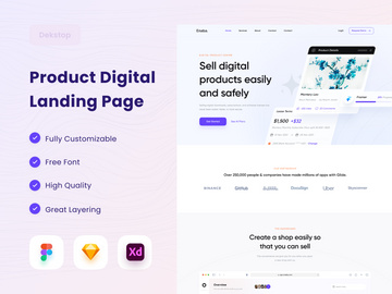Digital Product Market: Landing Page 🥺
