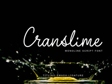 Cranslime - Script Font