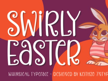 Swirly Easter Font