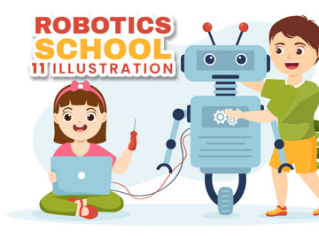 11 Robotics School Illustration