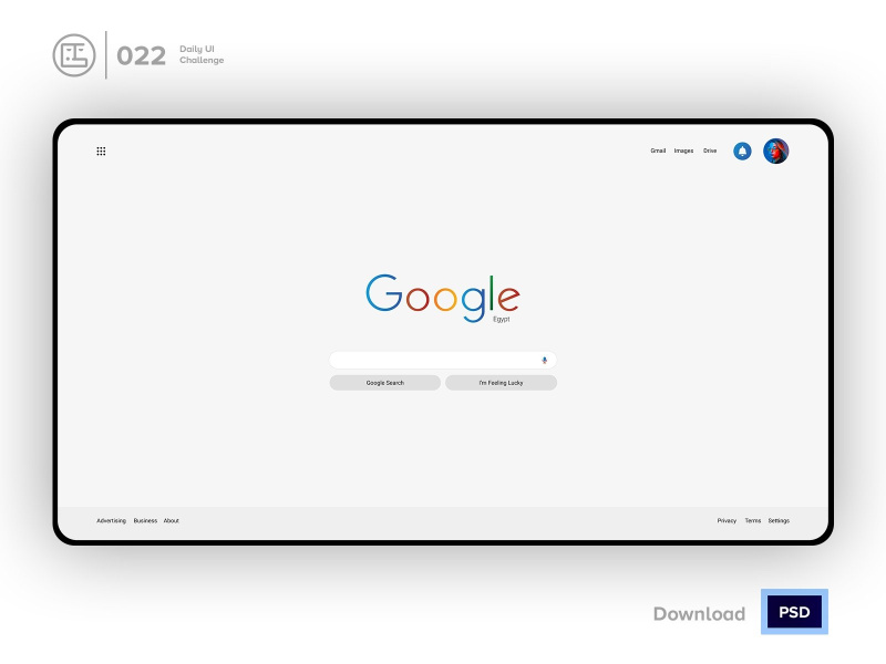 Google Slim Redesign Search | Daily UI challenge - Day ~ EpicPxls