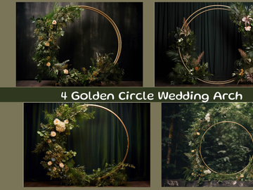 Golden Circle Wedding Arch