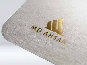 Golden Logo Mockup