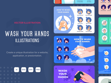 M97_Wash your hands Illustrations
