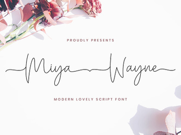 Miya Wayne - Modern Lovely Script Font