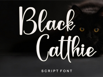 Black Catthie - Script Font