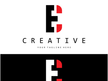 creative letter e logo design, for brand, startup, business, company, identity, application, vector