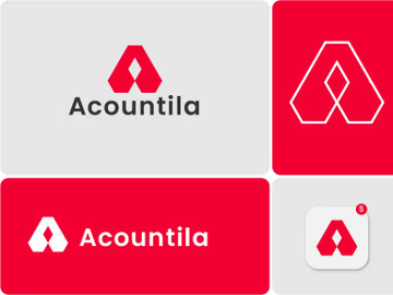 Lettermark a logo design - Letter a logo - modern logo