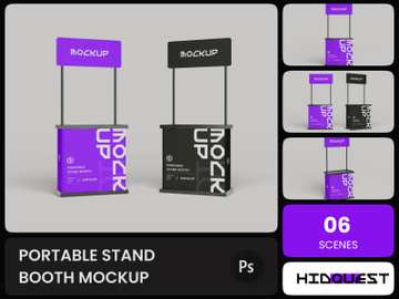 Portable Stand Booth Mockup