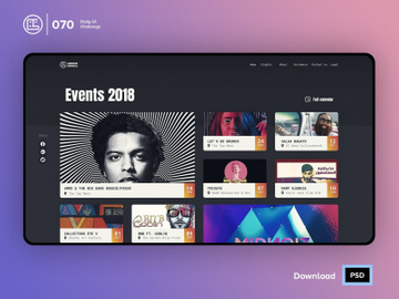 Event Listing | Daily UI challenge - 070/100