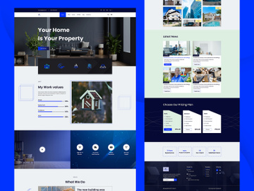 Real Estate Website Template Design