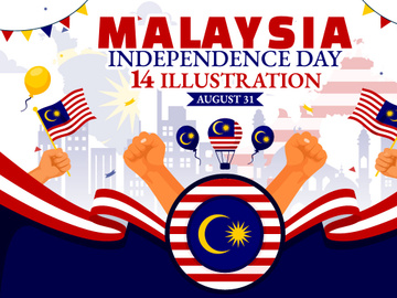 14 Malaysia Independence Day Illustration