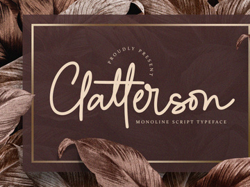 Clatterson - Monoline Script