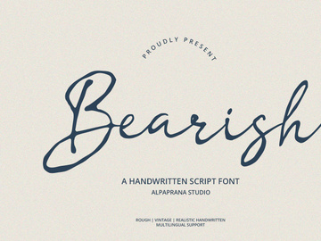 Bearish - Handwritten Script Font
