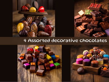 Assorted decorative chocolates
