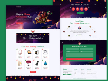 Christmas Landing Page Template