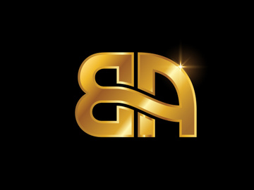 Initial Letter B A Logo Design Vector. Graphic Alphabet Symbol For Corporate Business Identity