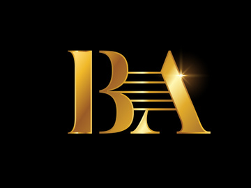 Initial Letter B A Logo Design Vector. Graphic Alphabet Symbol For Corporate Business Identity