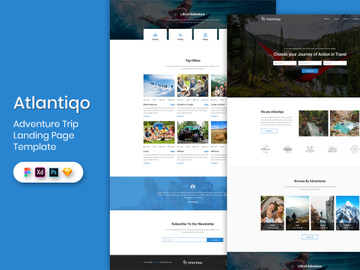 Adventure Trip Landing Page Template