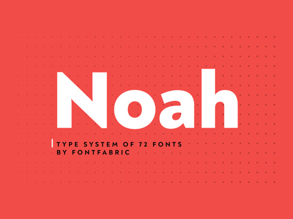 诺亚。一种几何图形无衬线字体(Noah: A geometric sans-serif font)插图