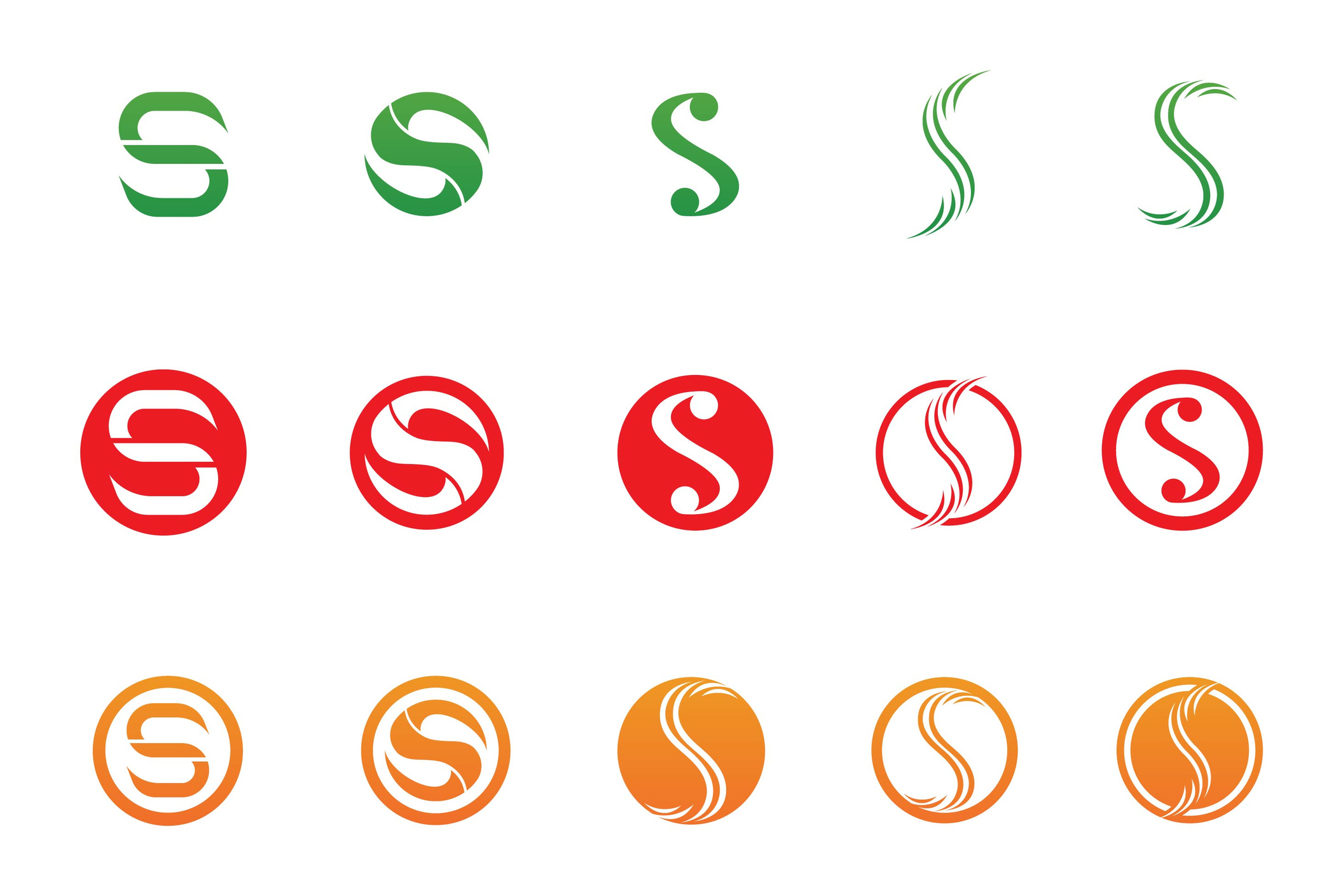 S letter icon logo vector element