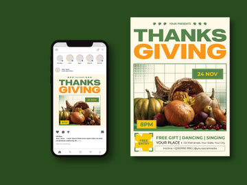 Thanksgiving Party Flyer