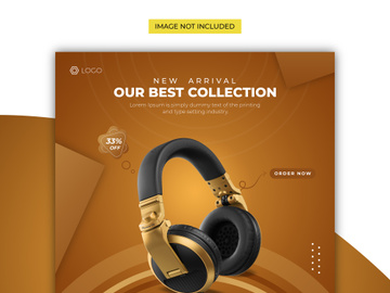 New Arrival Headphone Social Media Post Design