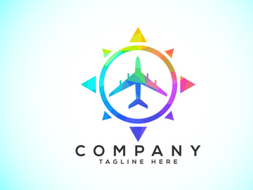 Polygonal Compass Concept Logo Design. Compass Low Poly Logo sign and symbol. Coastal icon