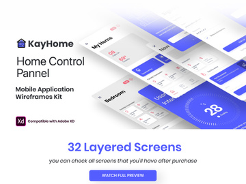 KayHome Mobile Application – Wire frame UI Kit