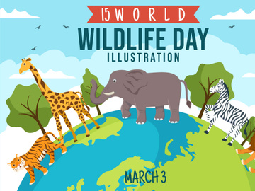 15 World Wildlife Day Illustration