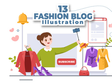 13 Beauty and Fashion Blog Illustration