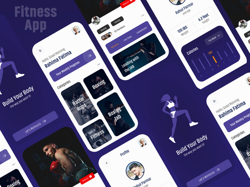 Fitness App UI Kits by uiuxgt ~ EpicPxls