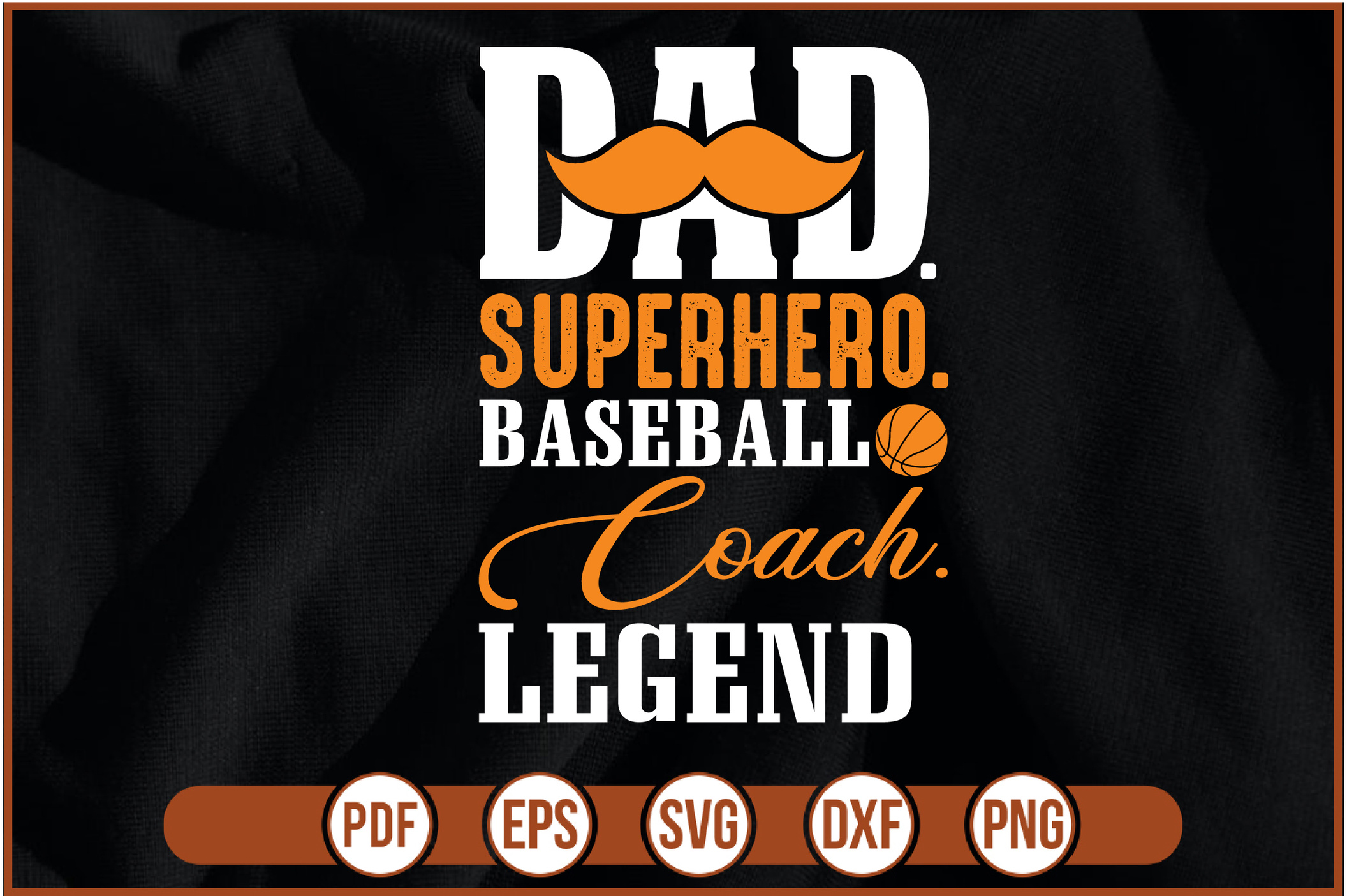 Desain T-Shirt dad. superhero. pelatih bisbol. legenda