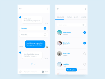 Mobile Chat App Design