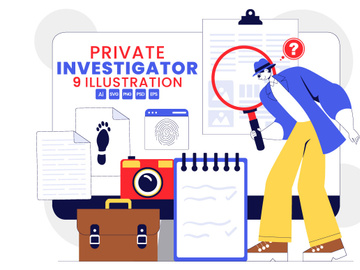 9 Private Investigator Services Illustration