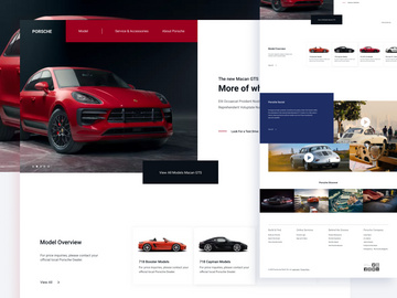 Porsche Landing Page Redesign Concept