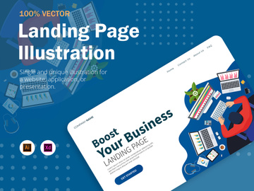 Business Boost - Landing Page Illustration
