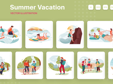 M175_Summer Vacation Illustrations