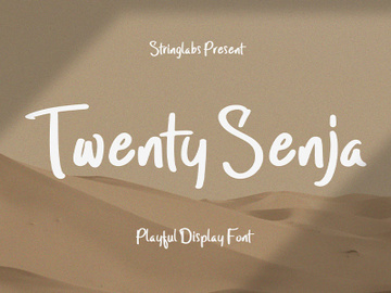 Twenty Senja - Playful Display Font