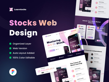 Learntocks - Landing Page Design