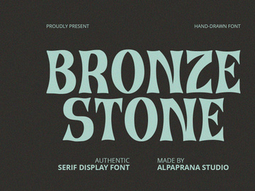 Bronze Stone - Serif Font