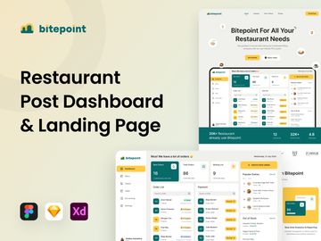 Bitepoint - Restaurant POS Dashboard & Landing Page