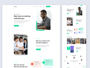 Bureau - Startup Landing Page